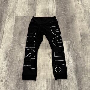 Nike Dri-Fit XS Black‎ Leggings Streetwear Logo Pants
